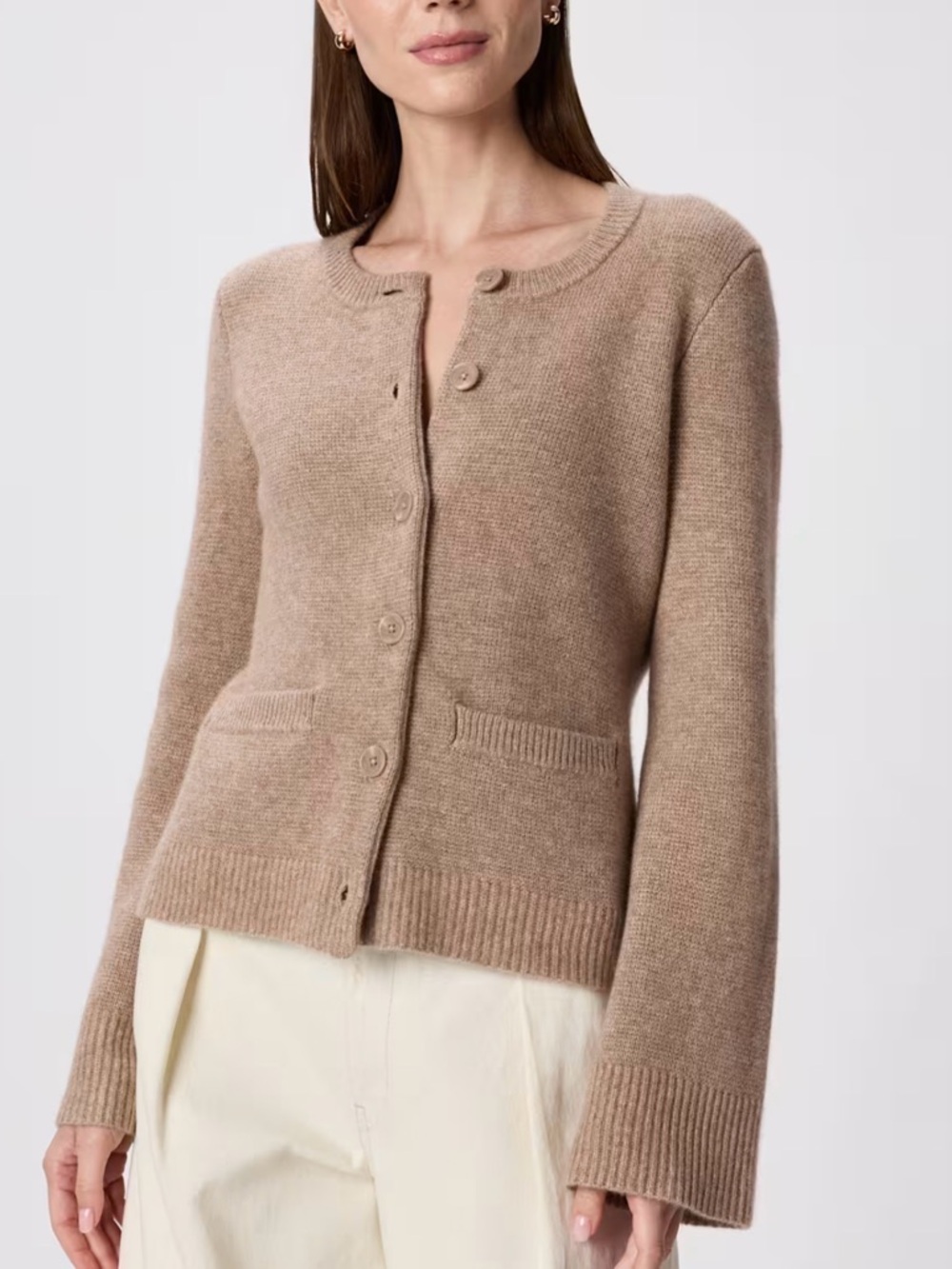 Quince Mongolian Cashmere Structured Cardigan